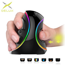 Load image into Gallery viewer, Ergonomics Vertical Gaming Mouse 6 Buttons 4000 DPI RGB Wired/Wireless Right Hand Mice For PC Laptop Computer