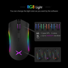Load image into Gallery viewer, Sensor Gaming Mouse 12000DPI 7 Programmable Buttons RGB Backlight Wired Mice with Fire Key For FPS Gamer