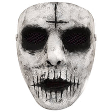 Load image into Gallery viewer, Demon Killer Mask Horror Zombie Glowing Red Eye Headgear Latex Mask Scary Masque for Halloween Easter Theme Party Props