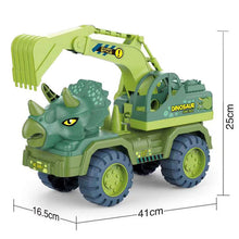 Load image into Gallery viewer, Dinosaurs Transport Car Toy With 15 Dinosaur Carrier Truck Toy Pull Back Vehicle Toys Christmas Gift For Kids
