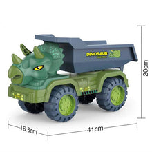 Load image into Gallery viewer, Dinosaurs Transport Car Toy With 15 Dinosaur Carrier Truck Toy Pull Back Vehicle Toys Christmas Gift For Kids