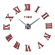 Load image into Gallery viewer, Wall Clock Wall Cock Promotion New Home Decor Large Roman Mirror Fashion Modern Quartz Clocks Living Room Sticker Watch