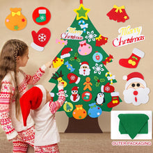 Load image into Gallery viewer, DIY Felt Christmas Tree Merry Christmas Decorations For Home 2021 Cristmas Ornament Xmas Navidad Gifts Santa Claus New Year Tree