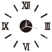 Load image into Gallery viewer, Wall Clock s Mirror Effect Clock Acrylic Wall Sticker Art Living Room Home Decor Modern Design Horloge Quartz Needle Watch