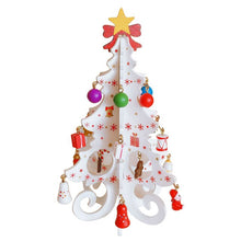 Load image into Gallery viewer, DIY Wood Craft Mini Christmas Tree Kids Toy Xmas Gift New Year Christmas Decoration For Home adornos de navidad Ornament