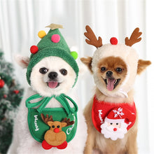 Load image into Gallery viewer, Dog Christmas Bandana Santa Hat Dog Scarf Triangle Bibs Kerchief Christmas Costume Outfit for Small Medium Large Dogs Cats Pets