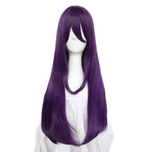 Load image into Gallery viewer, Doki Doki Literature Club Yuri Monika Natsuki Sayori DDLC Long Straight Wig Game Synthetic Cosplay Wigs For Women