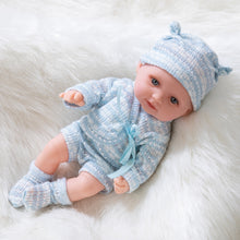 Load image into Gallery viewer, Doll Girl Soft Full Body Toy Model Baby Reborn Baby Doll Vinyl Toddler with Big Eyes Hat Realistic Baby Toy Kids Gift
