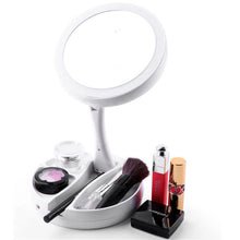 Load image into Gallery viewer, Makeup Mirror Led 10X Magnifying Flexible Adjustable Makeup Miroir No Color Difference Fill Light Small Espejo