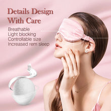 Load image into Gallery viewer, 3D Silk Sleep Mask Natural Sleeping Eye Mask Eyeshade Cover Shade Eye Patch Soft Portable Blindfold Travel