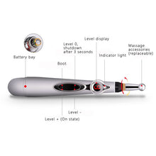 Load image into Gallery viewer, Dropshipping Acupuntura Pen Agopuntura Electric Acupuncture Pen Back Pain Relief Neck Massage Roller Smart Pulse Meridian Energy