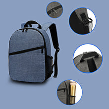Load image into Gallery viewer, Dual Shoulder Camera Backpack Anti Shock Photography Adjustable Carrying Full Protection With Compartment Detachable Storage Bag