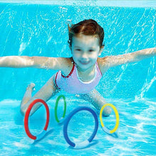 Load image into Gallery viewer, Diving Game Toys Set Swimming Pool Throwing Toy Dive Swim Rings Circle Underwater Kids Summer Gift Beach