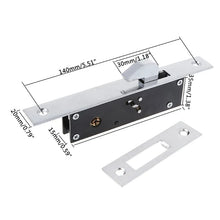 Load image into Gallery viewer, Door lock Durable Aluminum Alloy Sliding Door Hook Lock Cross-shaped Key Bolt Locks For Framed Glass Door