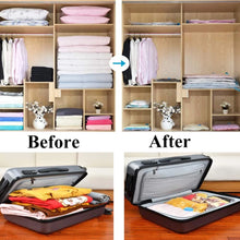 Load image into Gallery viewer, Durable Vacuum Storage Bags For Clothes Pillows Bedding Blanket More Space Save Compression Travel Hand Pump Seal Zipper