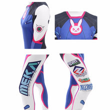 Load image into Gallery viewer, Dva Cosplay Costume Game Female Adult child Lycra 3D Printing Spandex Halloween Party Zentai Wig Suits Gun D.Va cos