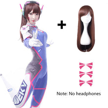 Load image into Gallery viewer, Cosplay Costume Game Female Adult child Lycra 3D Printing Spandex Halloween Party Zentai Wig Suits Gun D.Va cos