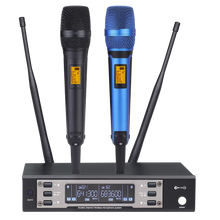 Load image into Gallery viewer, EW135G4 EW 100 G4 EW100G4 UHF professional 2 channel Wireless microphone system with metal SKM9000 for Sennheiser Stage karaoke