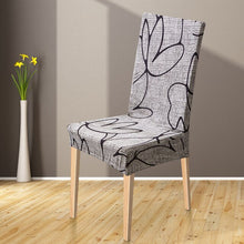 Load image into Gallery viewer, Spandex Elastic Printing Dining Chair Slipcover Modern Removable Anti-dirty Kitchen Seat Case Stretch Chair Cover for Banquet