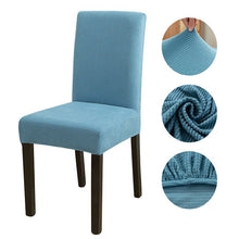Load image into Gallery viewer, Solid Jacquard Chair Covers Stretch For Wedding Dining Room Office Banquet housse de chaise chair cover