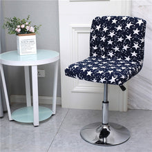 Load image into Gallery viewer, Solid Color Bar Stool Chair Cover Low Back Chair Spandex Seat Case Elastic Rotating Lift Chair Cover Dining Seat Protector