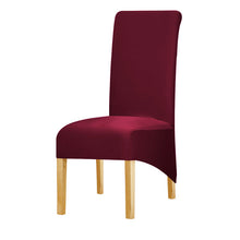 Load image into Gallery viewer, Solid Color XL Size Long Back Chair Cover Polyester Fabric Seat Covers Seat Case Chair Covers Restaurant Hotel Party Banquet