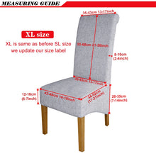 Load image into Gallery viewer, Solid Color XL Size Long Back Chair Cover Polyester Fabric Seat Covers Seat Case Chair Covers Restaurant Hotel Party Banquet