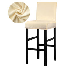 Load image into Gallery viewer, Solid Colors Elastic Chair Cover For Bar Stool Short Back Dining Room Spandex Stretch Slipcover For Chairs Banquet Wedding