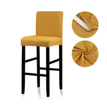 Load image into Gallery viewer, Solid Colors Elastic Chair Cover For Bar Stool Short Back Dining Room Spandex Stretch Slipcover For Chairs Banquet Wedding