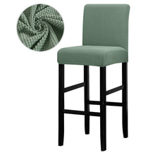 Load image into Gallery viewer, Solid Colors Elastic Chair Cover For Bar Stool Short Back Dining Room Spandex Stretch Slipcover For Chairs Banquet Wedding