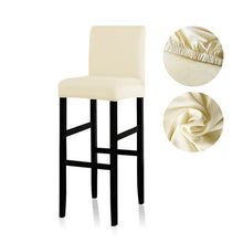 Load image into Gallery viewer, Solid Colors Elastic Chair Cover For Bar Stool Short Back Dining Room Spandex Stretch Slipcover For Chairs Banquet Wedding