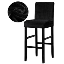 Load image into Gallery viewer, Solid Colors Elastic Chair Cover For Bar Stool Short Back Dining Room Spandex Stretch Slipcover For Chairs Banquet Wedding
