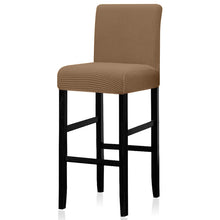 Load image into Gallery viewer, Solid Colors Elastic Chair Cover For Bar Stool Short Back Dining Room Spandex Stretch Slipcover For Chairs Banquet Wedding
