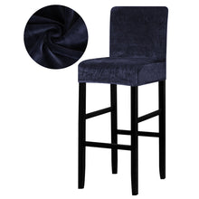 Load image into Gallery viewer, Solid Colors Elastic Chair Cover For Bar Stool Short Back Dining Room Spandex Stretch Slipcover For Chairs Banquet Wedding