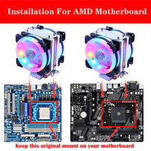 Load image into Gallery viewer, Cooling Fan Efficient Cooling CPU Cooler Fan 3pin For Intel LGA Quiet Ventilador Silent Radiator