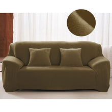 Load image into Gallery viewer, Plush Sofa Cover Stretch Solid Color Thick Slipcover Sofa Covers for Living Room Pets Chair Cover Cushion Cover Sofa Towel 1PC