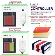 Load image into Gallery viewer, Electric Blanket Thicker Heater Double Body Warmer Heated Blanket Thermostat Electric Heating Blanket