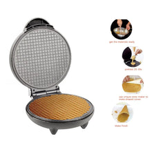 Load image into Gallery viewer, Electric Crispy Egg Roll Maker Omelet Sandwich Iron Crepe Baking Pan Waffle Pancake Oven DIY Ice Cream Cone Machine EU Plug