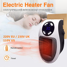 Load image into Gallery viewer, Electric Heater Wall-Outlet Mini Electric Air Heater Powerful Warm Blower Fast Heater Fan Stove Radiator Room Warmer 500W EU/US