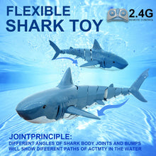 Load image into Gallery viewer, Electric Simulation Waterproof Fish RC Shark 2.4G 20 Minutes Long Battery Life Summer Water Swimming Toddlers Toys For Kids Gift
