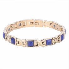 Load image into Gallery viewer, Elegant Women Rose Gold Energy Stone Magnetic Therapy Weight Loss Bracelet Slimming Health Jewelry Gifts