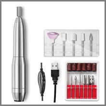 Load image into Gallery viewer, Electric Nail Drill Machine 20000 RPM Manicure Machine Set USB Charging Mill Cutter for Manicure Nail File Pedicure Tools