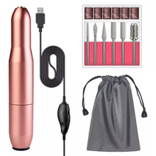 Load image into Gallery viewer, Electric Nail Drill Machine 20000 RPM Manicure Machine Set USB Charging Mill Cutter for Manicure Nail File Pedicure Tools