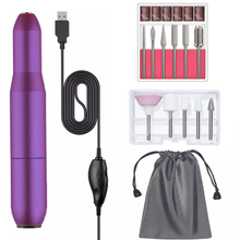 Load image into Gallery viewer, Electric Nail Drill Machine 20000 RPM Manicure Machine Set USB Charging Mill Cutter for Manicure Nail File Pedicure Tools