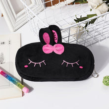 Load image into Gallery viewer, Pencil Case Cartoon Animals Plush Pouch Bag Key Chain Coin Purse Wallet