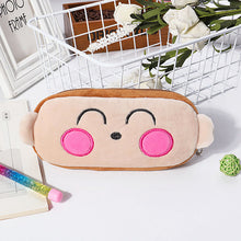 Load image into Gallery viewer, Pencil Case Cartoon Animals Plush Pouch Bag Key Chain Coin Purse Wallet