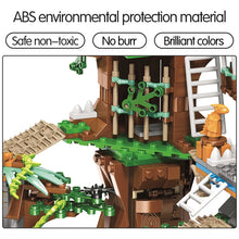 Load image into Gallery viewer, 1000pcs Jurassic World Dinosaur Tree House Building Blocks Jurassic World Park Figures Bricks sets Toys For Children gifts