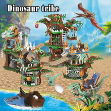 Load image into Gallery viewer, 1000pcs Jurassic World Dinosaur Tree House Building Blocks Jurassic World Park Figures Bricks sets Toys For Children gifts