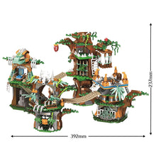 Load image into Gallery viewer, 1000pcs Jurassic World Dinosaur Tree House Building Blocks Jurassic World Park Figures Bricks sets Toys For Children gifts