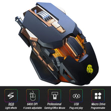 Load image into Gallery viewer, Gaming Mouse Computer-Mice Gamer Wired Laptop Usb-Cable Optical Adjustable Tail Mouse Professional Mouse Gamer 6400DPI